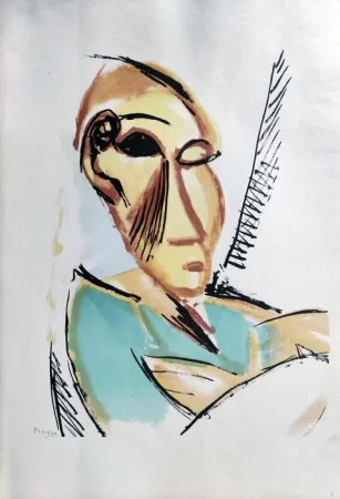 镂版印刷 Picasso - Etude pour les Demoiselles d'Avignon