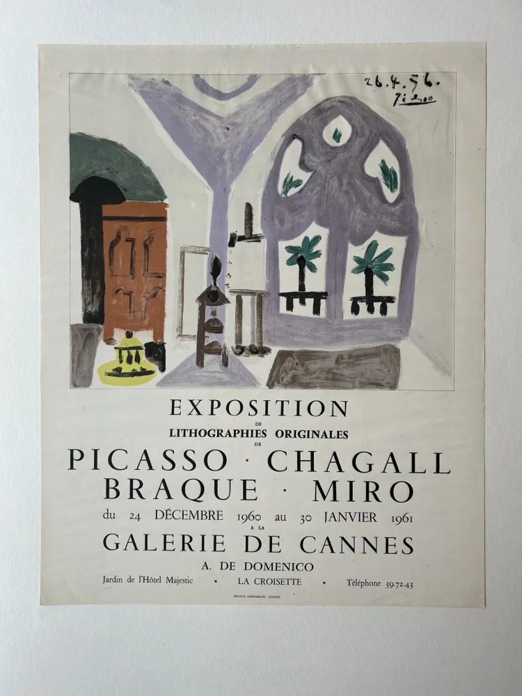 石版画 Picasso - EXPOSITION GALERIE DES CANNES