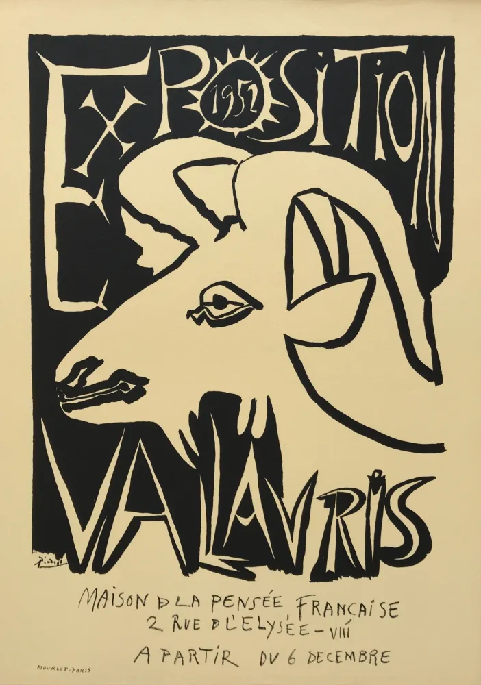 石版画 Picasso - Exposition Vallauris - Maison de la Pensee Francaise
