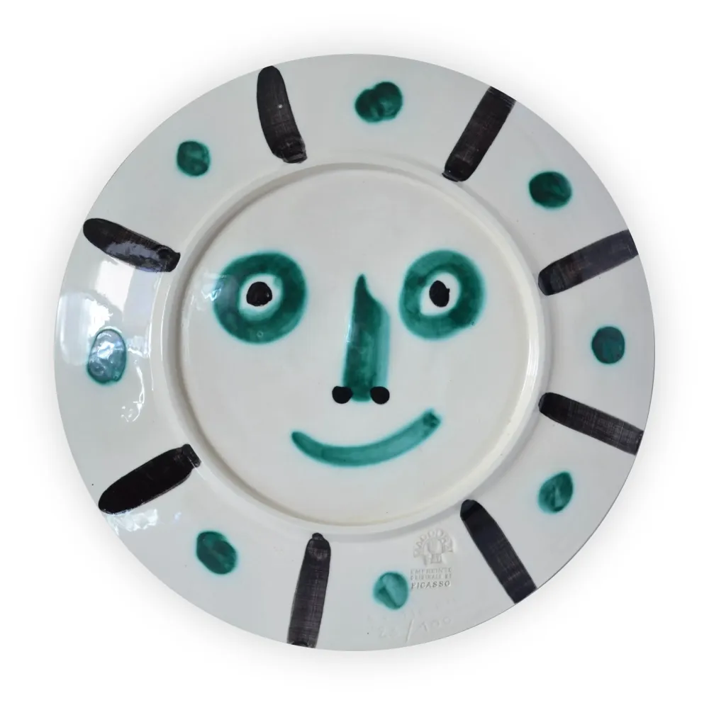 陶瓷 Picasso - Face with palm-leaves #366