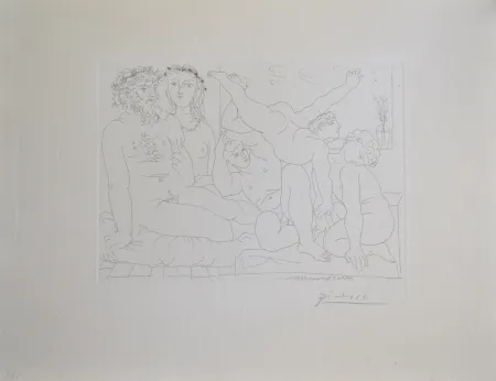 版画 Picasso - Famille de Saltimbanques (B163 Vollard)