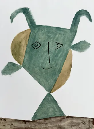 镂版印刷 Picasso - Faune Verte