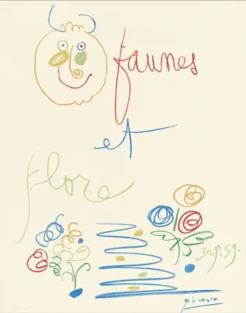 石版画 Picasso - Faunes et Flore 1960