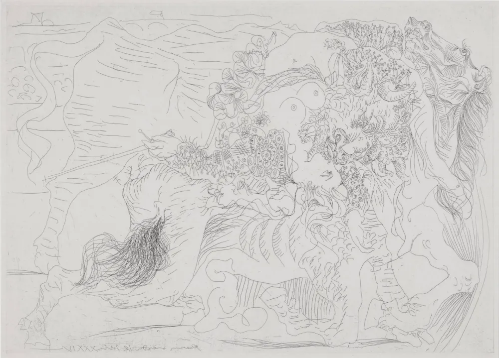 蚀刻版画 Picasso - Femme Torero I