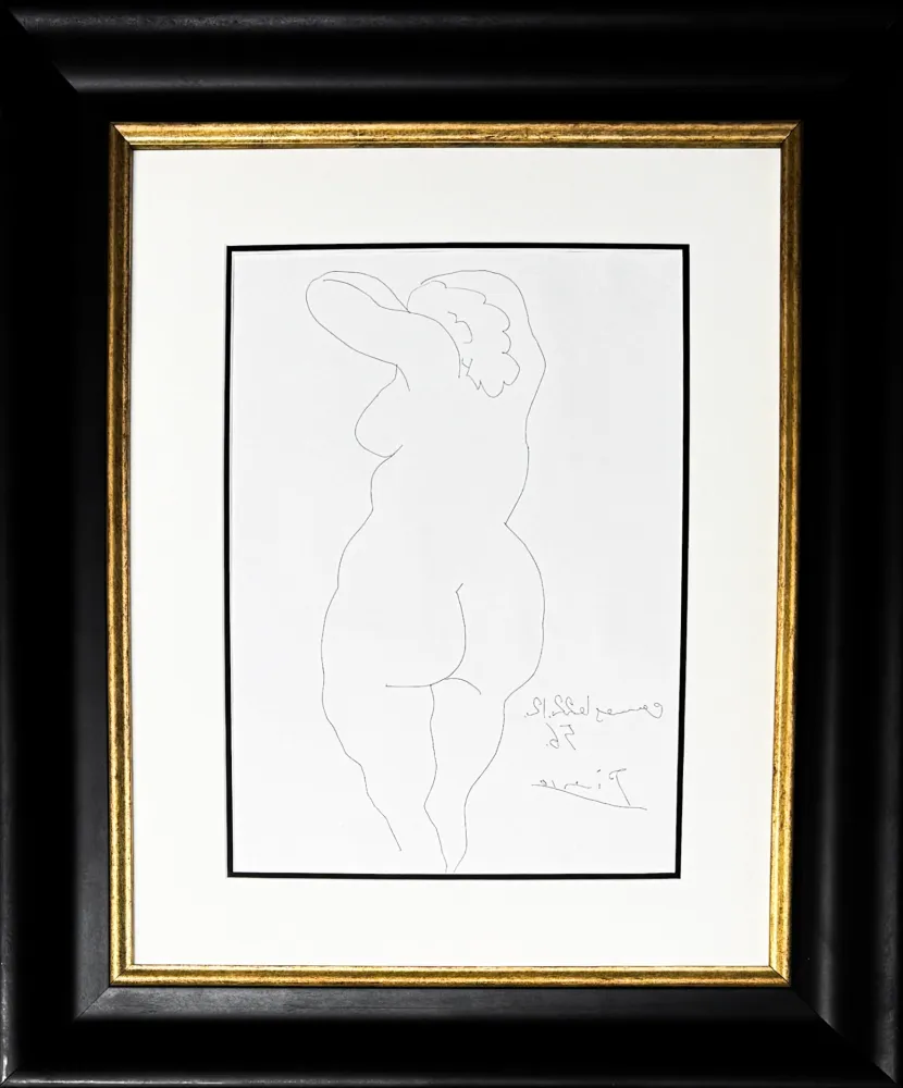 版画 Picasso - Femme vue de Dos