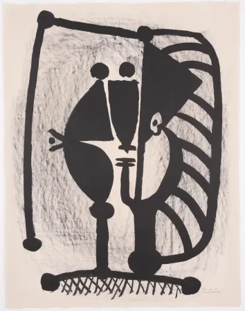 石版画 Picasso - Figure, 1948