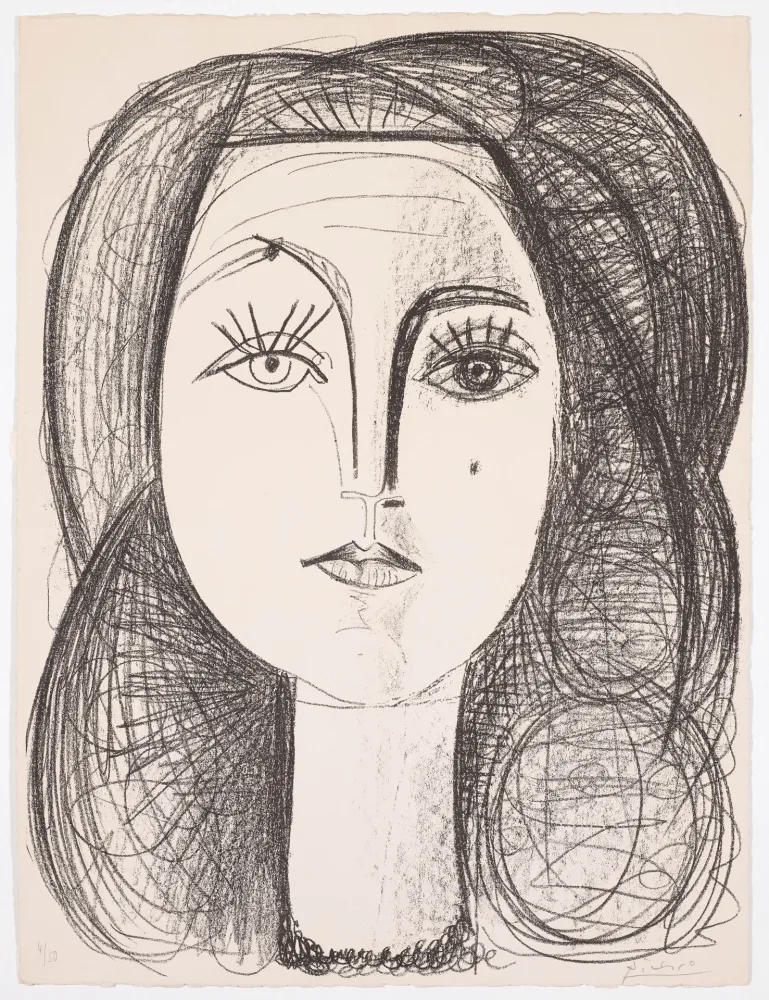 石版画 Picasso - Françoise 1946 