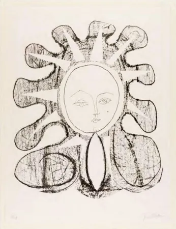 石版画 Picasso - Françoise en soleil