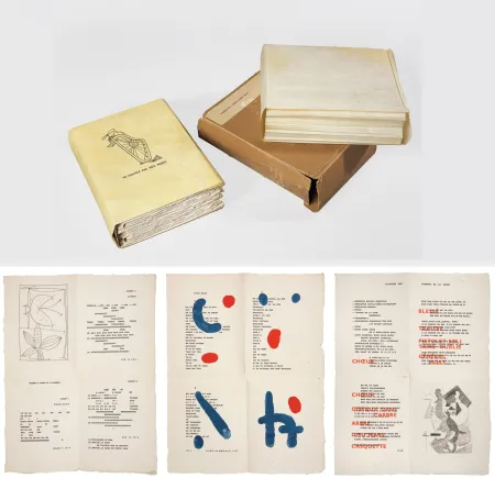 插图书 Picasso - Iliazd : POÉSIE DE MOTS INCONNUS.  Arp, Dominguez, Matisse, Picasso, Braque, F. Léger, Wols, Chagall, Giacometti, Miró, etc. (1949)