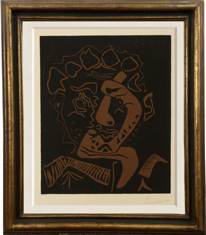 油毡版画 Picasso - Istrione