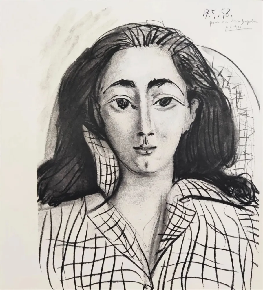 石版画 Picasso - Jacqueline