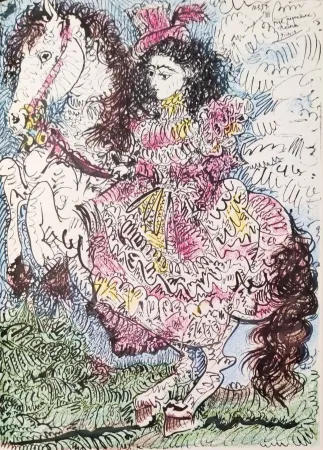 石版画 Picasso - Jacqueline