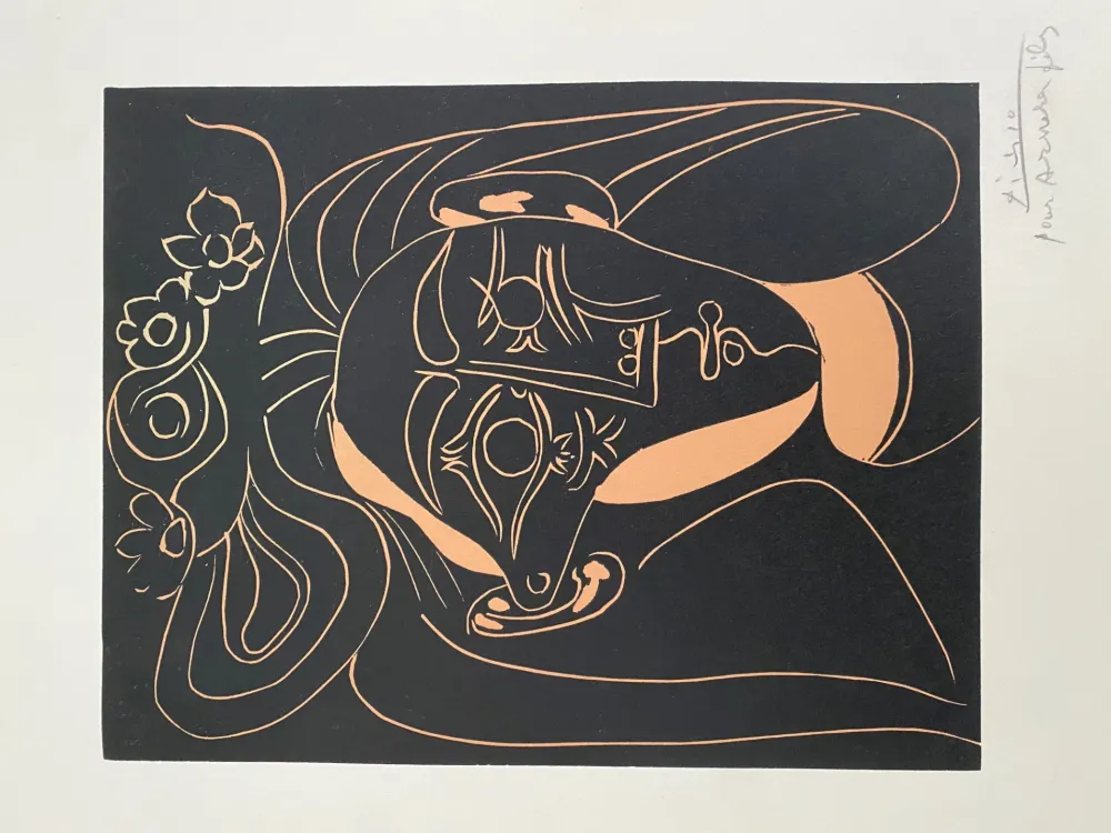 无技术 Picasso - Jacqueline au chapeau a Fleurs I, (Jacqueline in a Flowered Hat I)