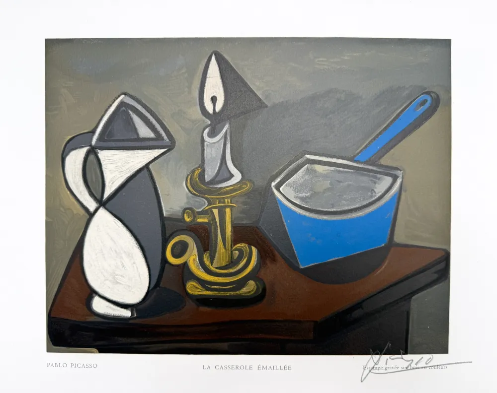 木刻 Picasso - La Casserole Émaillée