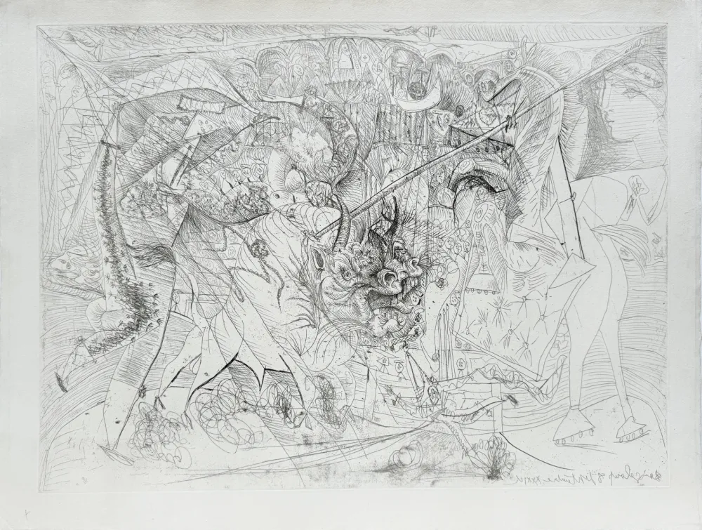 蚀刻版画 Picasso - La Grande Corrida