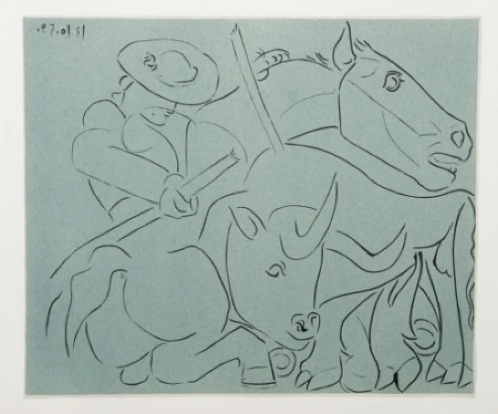版画 Picasso - La Pique cassée