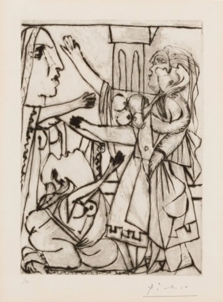 复数作品 Picasso - La plainte des femmes