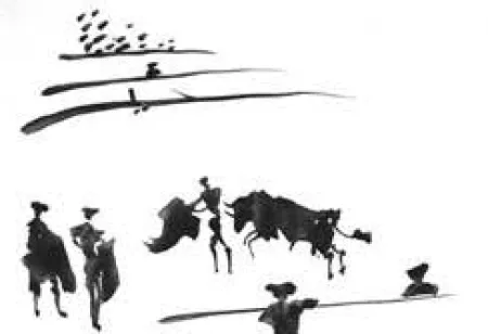 飞尘腐蚀法 Picasso - La Tauromaquia portfolio