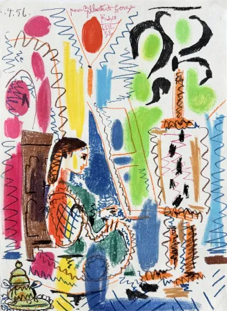 石版画 Picasso - L'atelier de Cannes