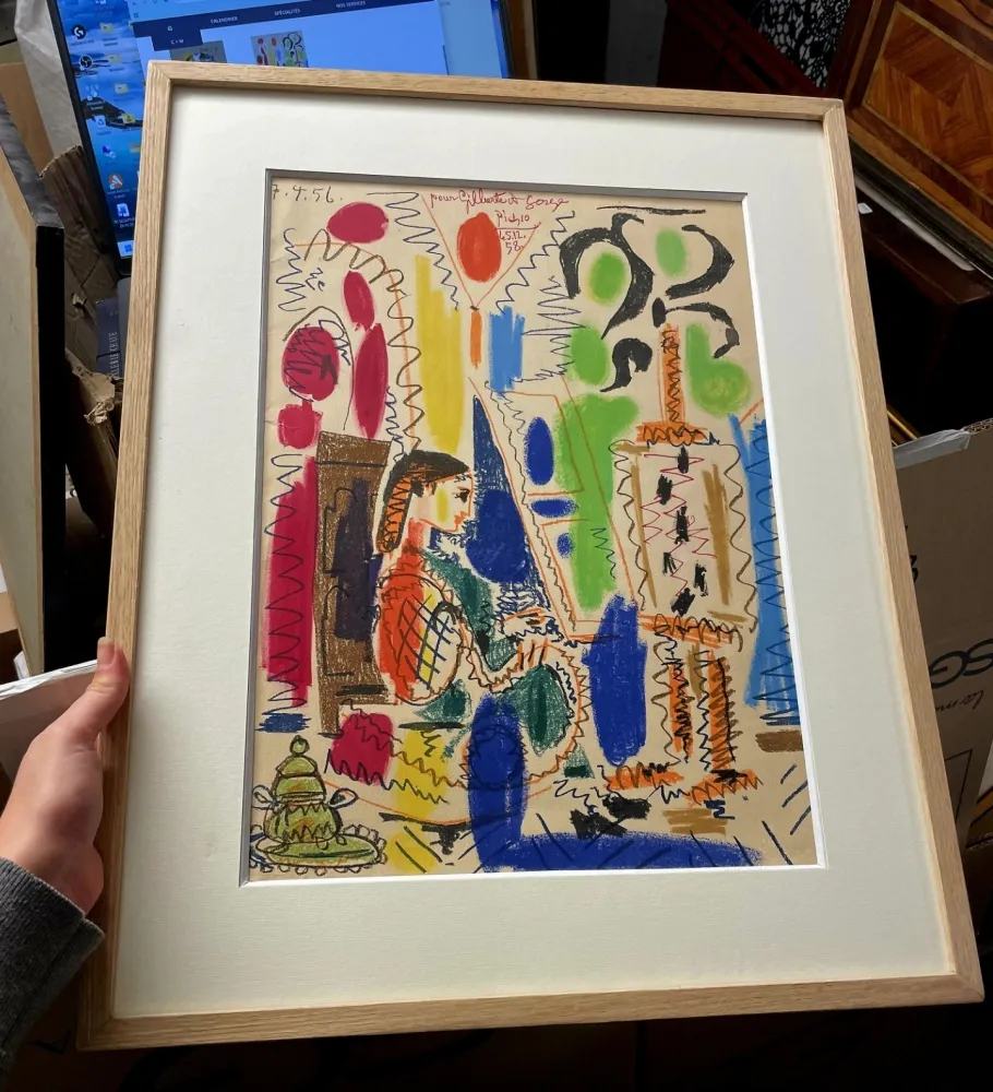 石版画 Picasso - L'atelier de Cannes 1956