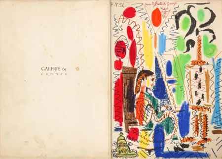 石版画 Picasso - L'atelier de Cannes 1958