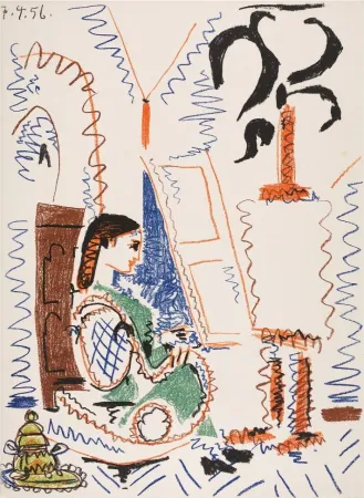 石版画 Picasso - L'atelier de Cannes (The Cannes Studio)