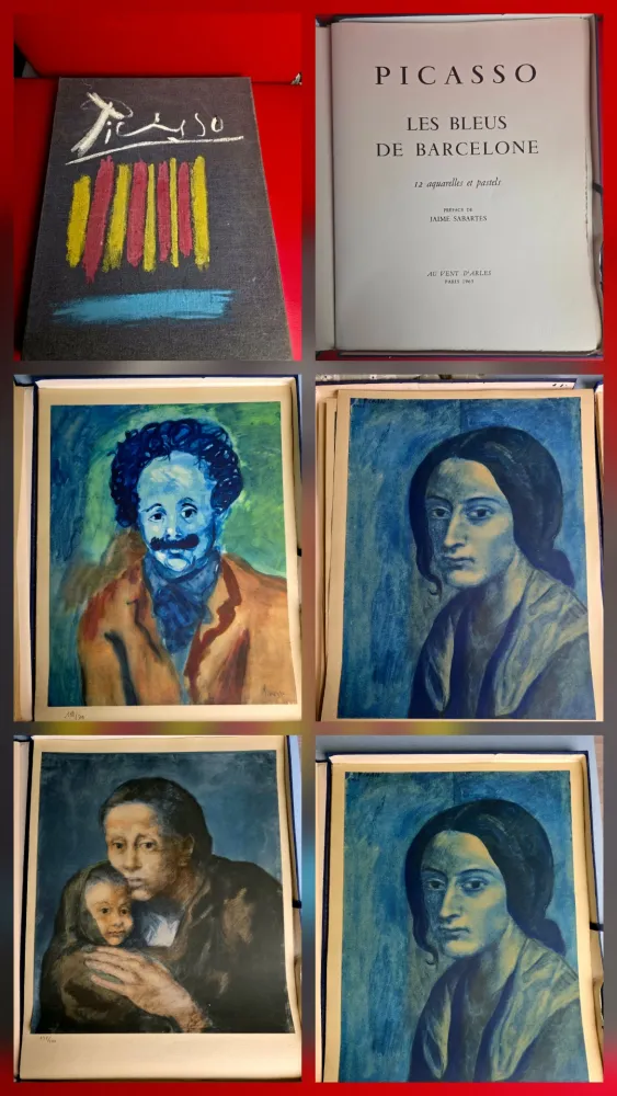 镂版印刷 Picasso - Le Bleus de Barcelone- Incomplete 