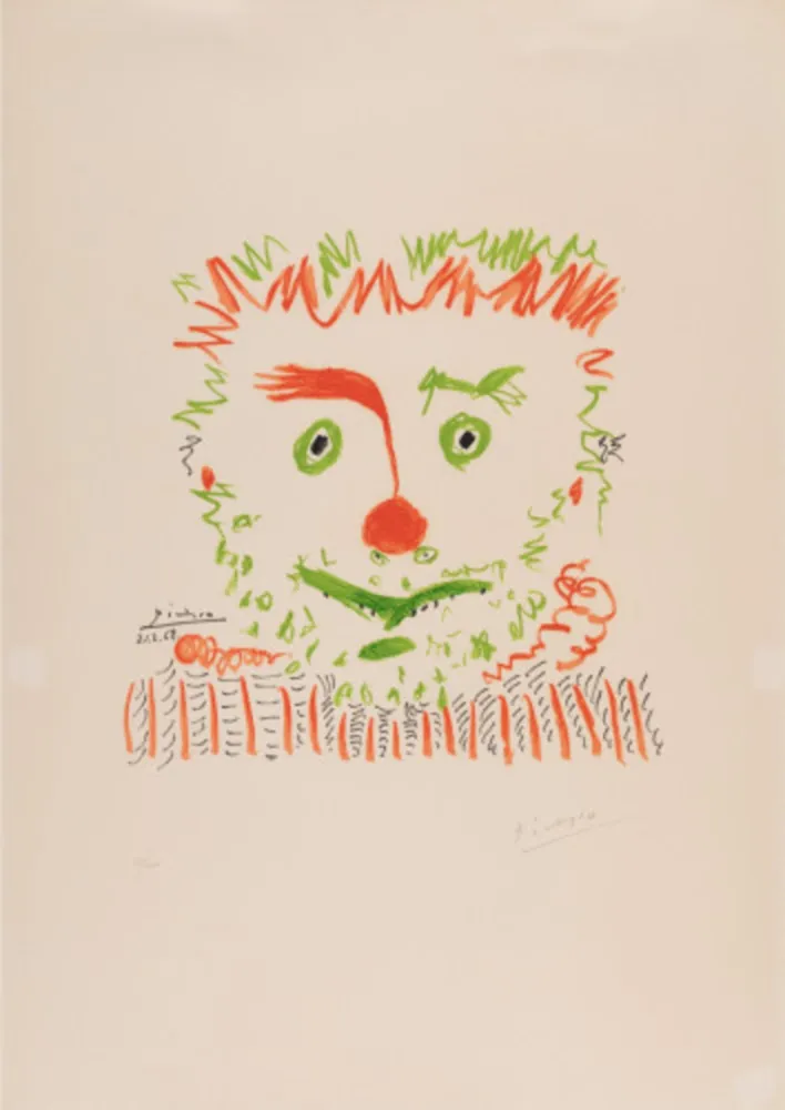 石版画 Picasso - Le Clown