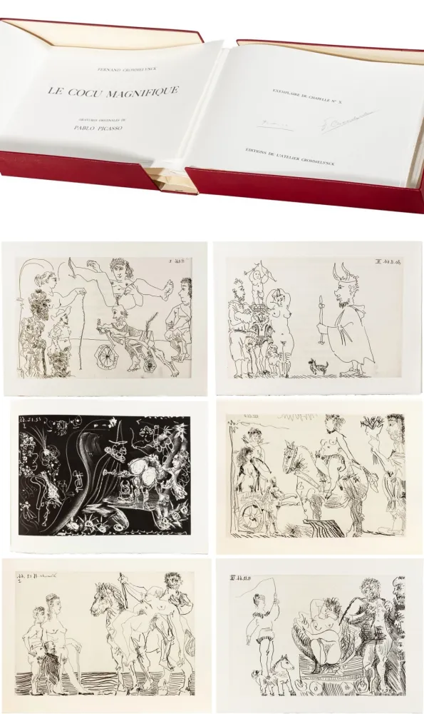 插图书 Picasso - LE COCU MAGNIFIQUE. 12 eaux-fortes et aquatintes originales de Picasso (1968)