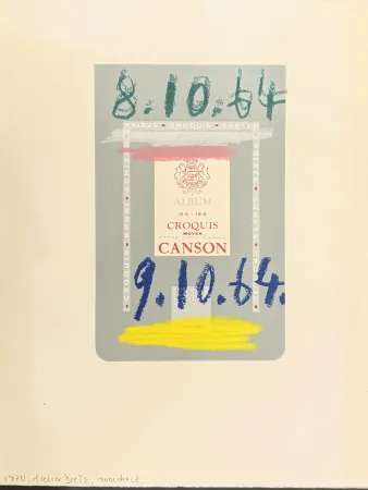 石版画 Picasso - Le goût du bonheur. Trois carnets d`atelier. 1970.