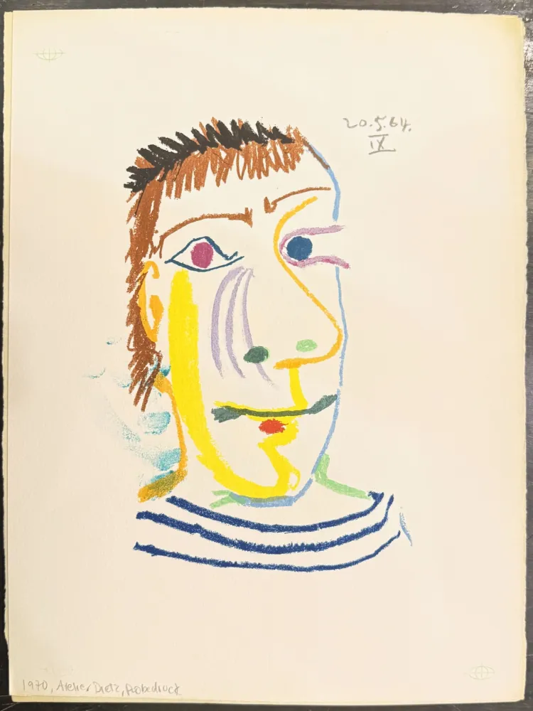 石版画 Picasso - Le goût du bonheur. Trois carnets d`atelier. 1970.