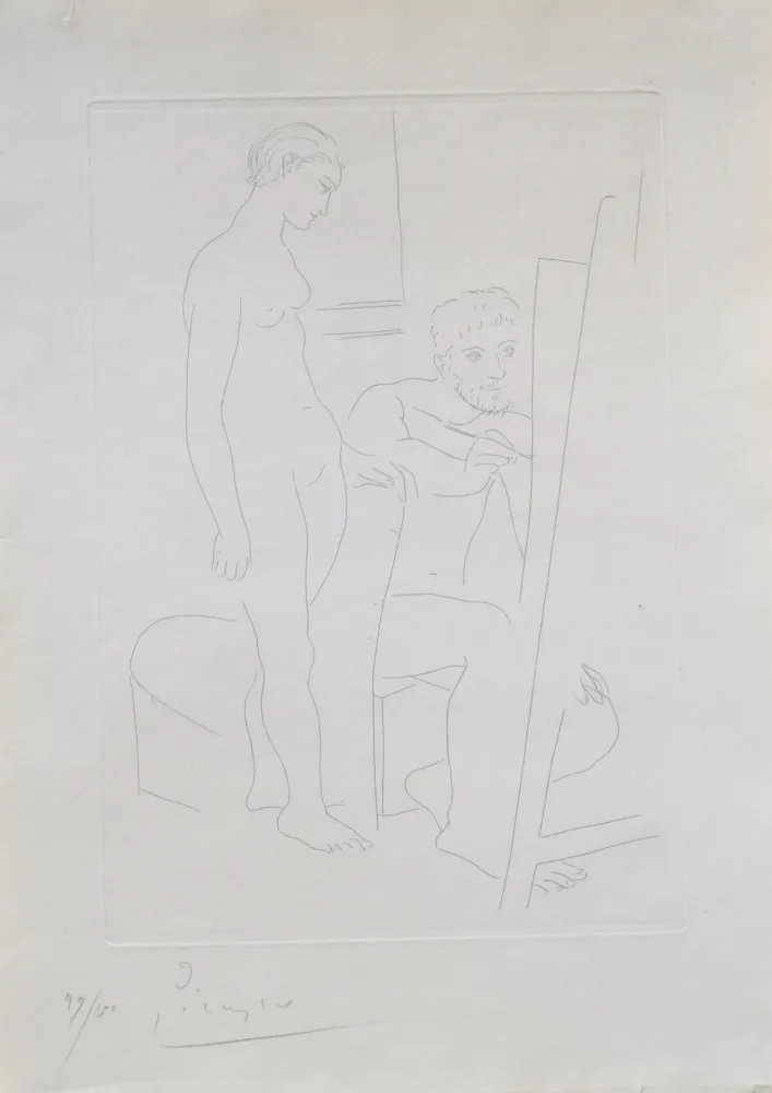 版画 Picasso - Le Modele Nu (B78)