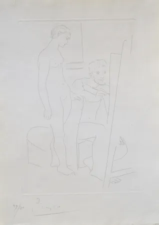版画 Picasso - Le Modele Nu (B78)