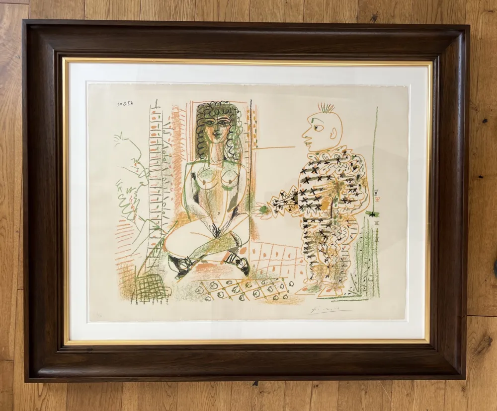 石版画 Picasso - Le Peintre et son Modèle