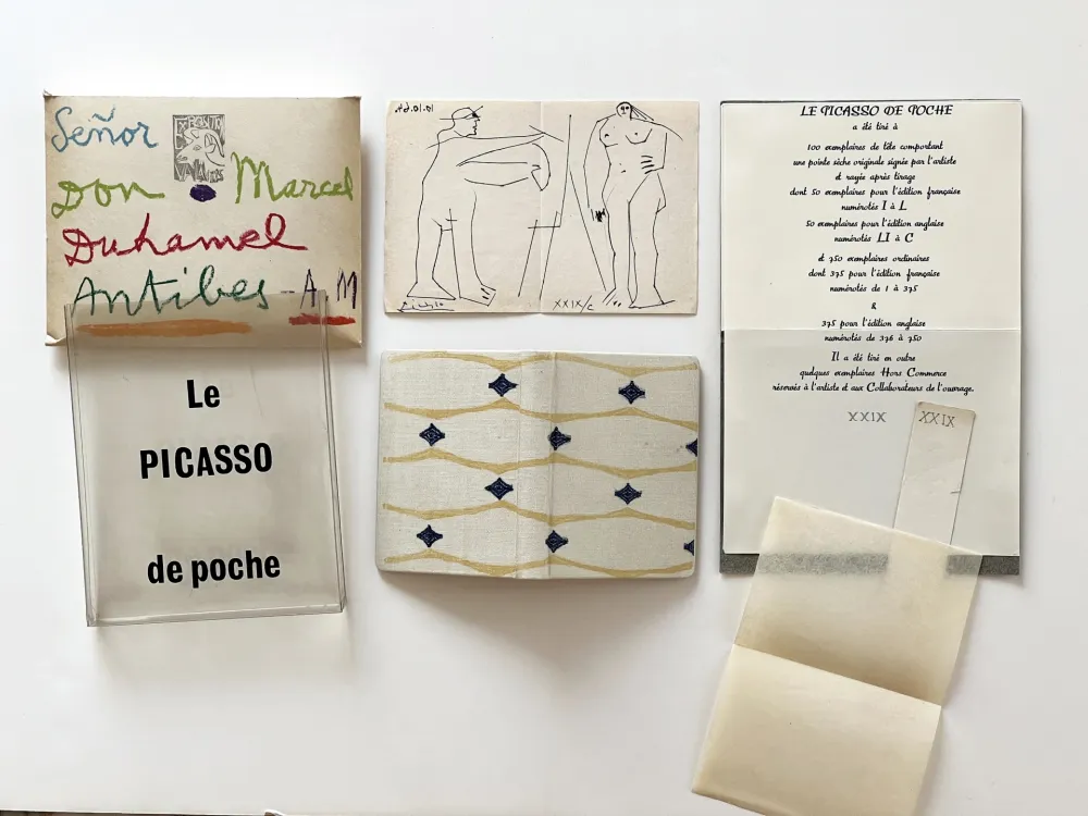 插图书 Picasso - LE PICASSO DE POCHE. 1 des 100 avec la pointe-sèche signée.