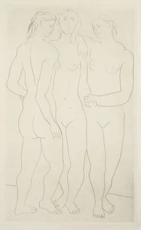 蚀刻版画 Picasso - Le Trois Graces II