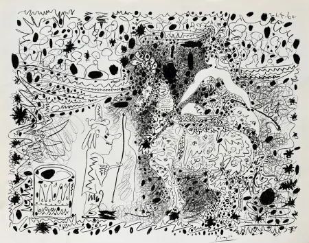 石版画 Picasso - L'écuyère