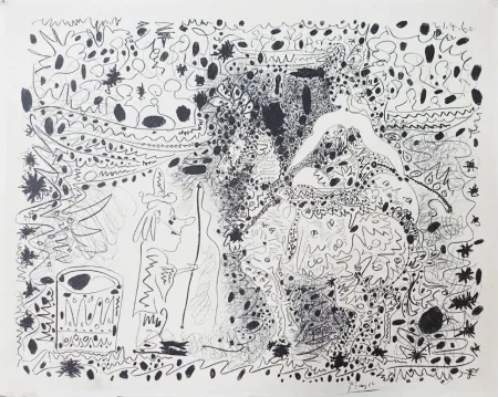 石版画 Picasso - L’Écuyère (The Horsewoman)