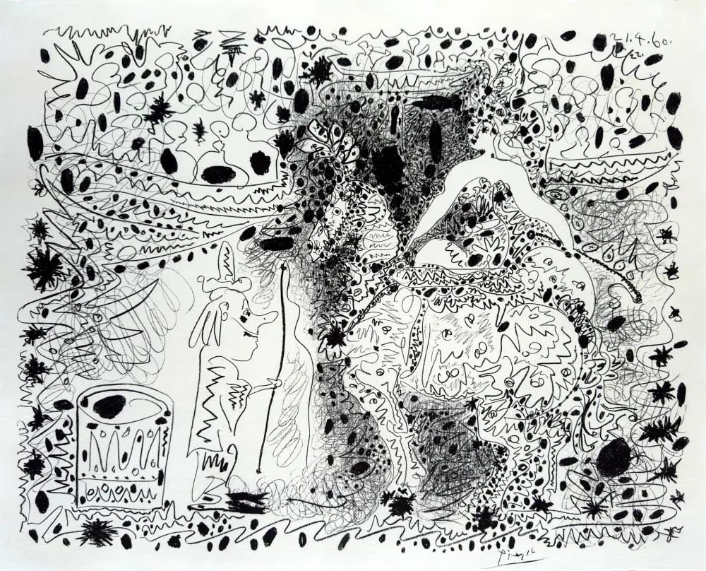 石版画 Picasso - L'Ecuyère (The Horsewoman)