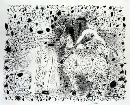 石版画 Picasso - L'Ecuyère (The Horsewoman)