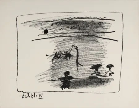 石版画 Picasso - Les Banderilles, 1961
