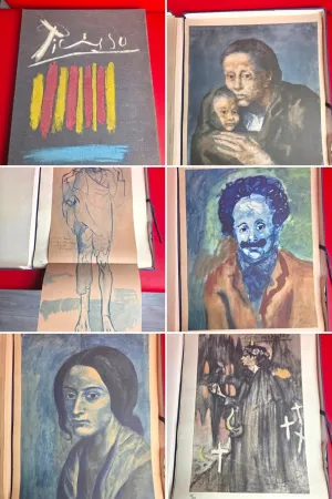 镂版印刷 Picasso - Les Bleus de Barcelone 1963