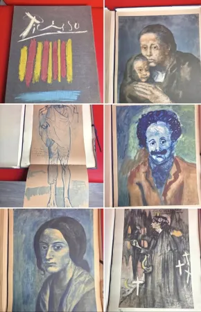 镂版印刷 Picasso - Les Bleus de Barcelone portfolio 