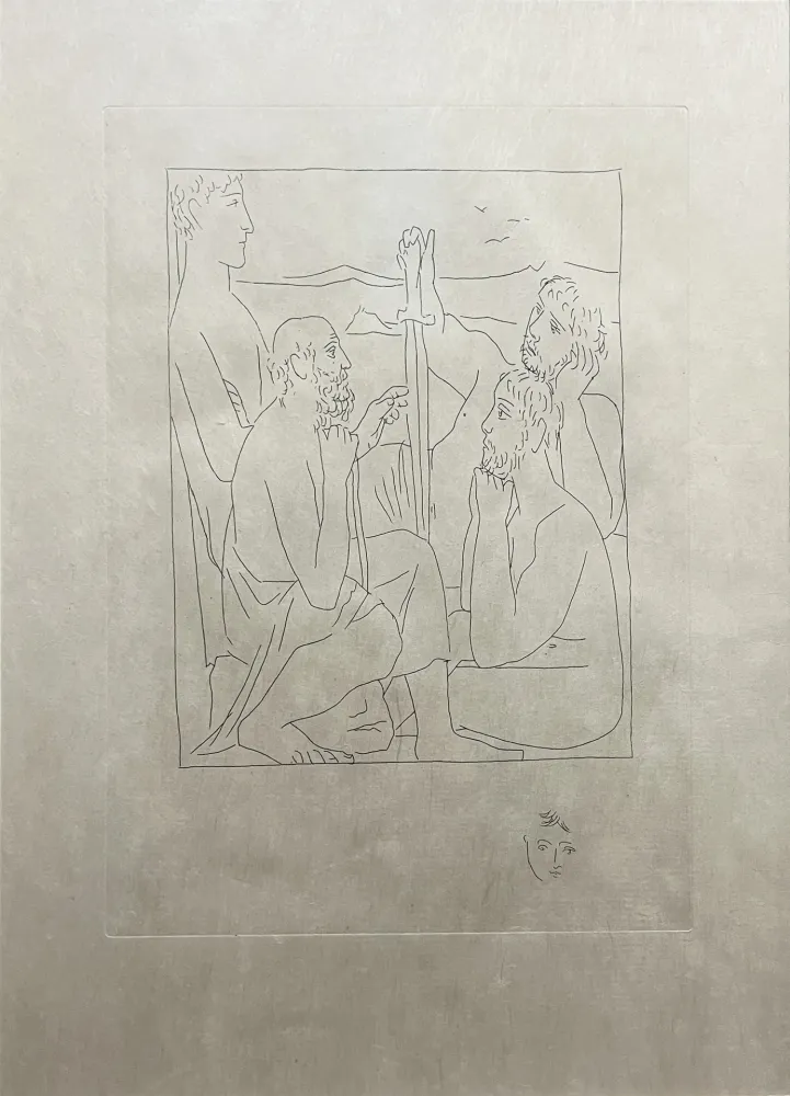 蚀刻版画 Picasso - Les Métamorphoses : RÉCITS DE NESTOR SUR LA GUERRE DE TROIE (1931)