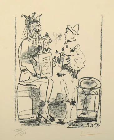 石版画 Picasso - Les Saltimbanques, from Souvenirs d'un collectionneur (B. 855; M. 285)