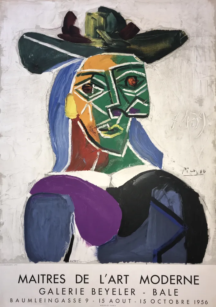 石版画 Picasso - Maitres de l’ Art Moderne – Galerie Beyeler Basel