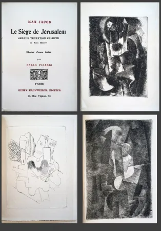 插图书 Picasso - Max Jacob. LE SIÈGE DE JÉRUSALEM. 3 eaux-fortes cubistes de Picasso (1914).