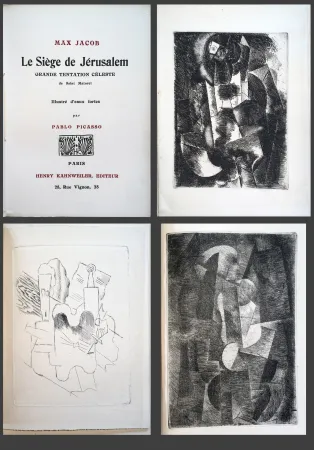 插图书 Picasso - Max Jacob. LE SIÈGE DE JÉRUSALEM. 3 eaux-fortes cubistes de Picasso (1914)