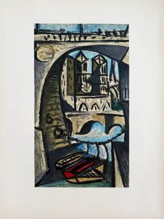 石版画 Picasso - Notre-Dame