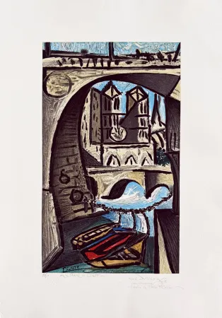 石版画 Picasso - Notre Dame